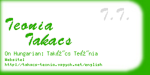 teonia takacs business card